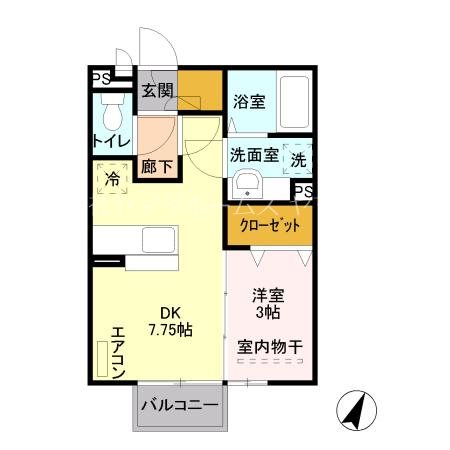 ウィットＳ鳥羽 間取り図