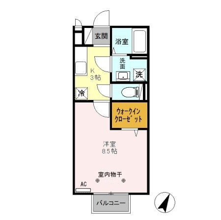 モアクレストＦ2 間取り図