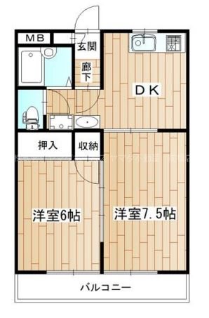 昭和コーポ前橋 間取り図