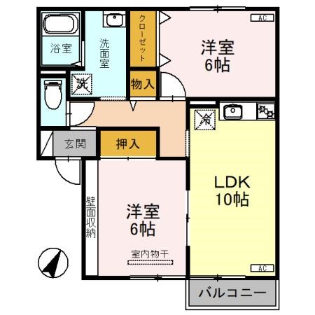 ビュークレストC 間取り図