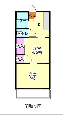 サンハイツ吉岡 間取り図