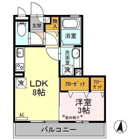 マリオーネ八千代 間取り図