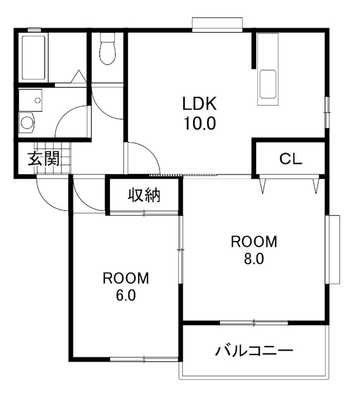 クレストハウス 間取り図