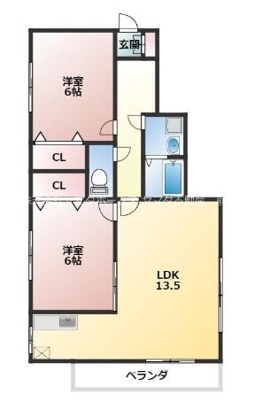 MIKIハイツ２　 間取り図