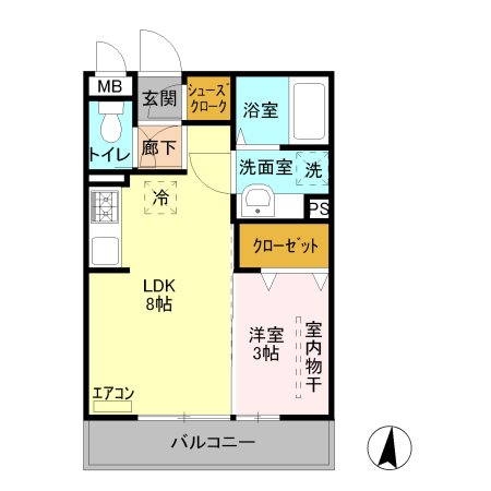 ブルースカイ 間取り図