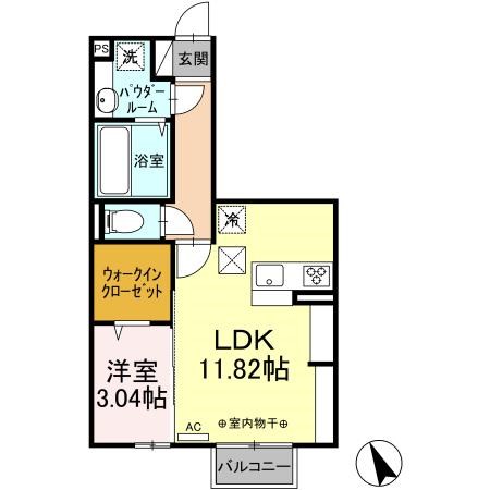 チェントロクオーレⅠ 間取り図