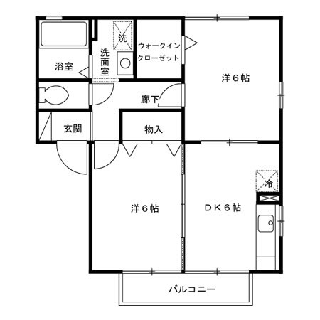 シャンポワール 間取り図