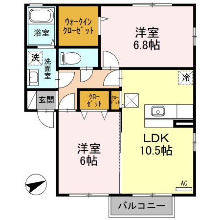 ハピネスヒル 間取り図