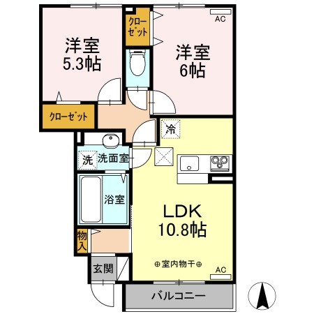 ハーベスト・ムーンⅠ 間取り図