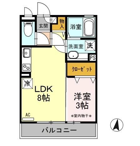 マリオーネ八千代 間取り図