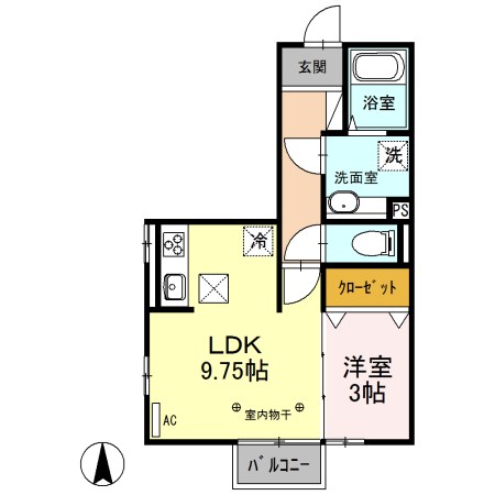 グランテラス西片貝 間取り図