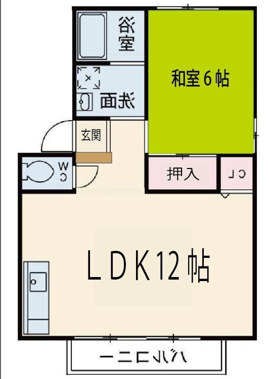 ケイハイツA 間取り図