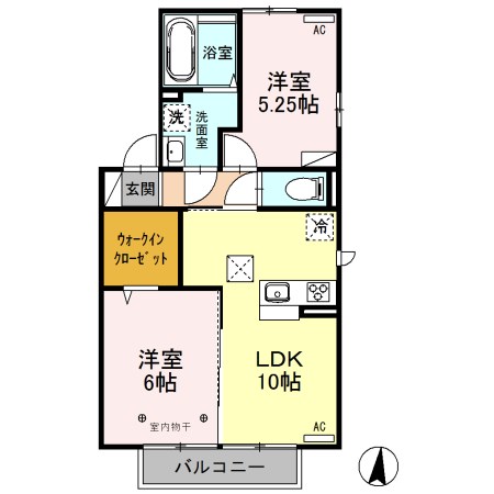 グランテラス上細井 間取り図