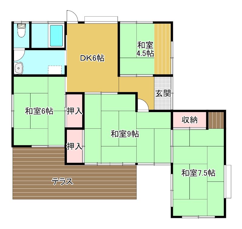 吉井町長根戸建（1426-14） 間取り図