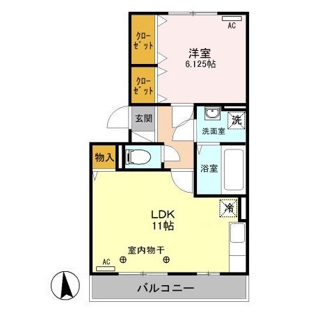 レーブ中泉 間取り図