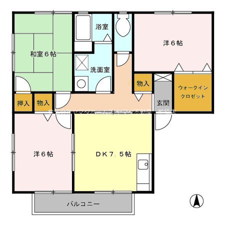 グリーンパーク木村2 間取り図