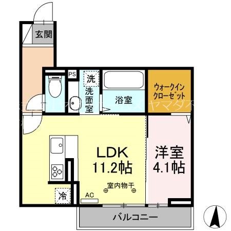 D-ROOM紅雲町A 間取り図