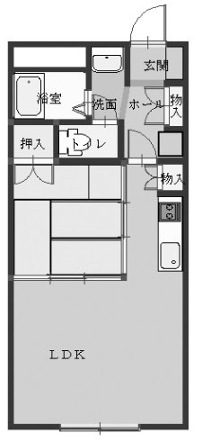 高砂ハイツ高崎東口 間取り図