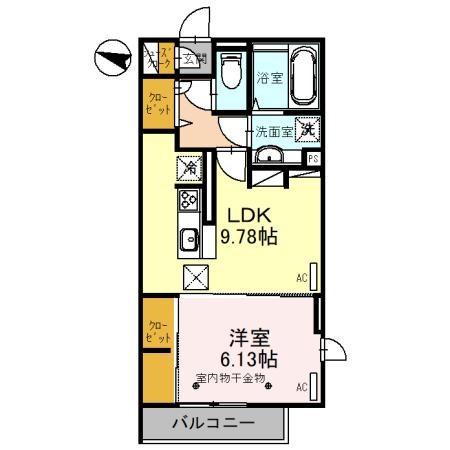 D-ROOM和田町 間取り図