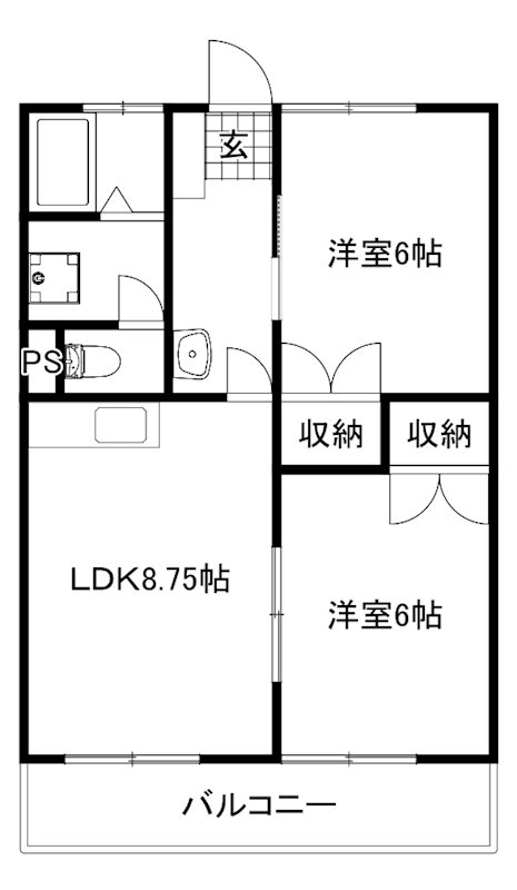 ロビンソンハイツ八千代 間取り図