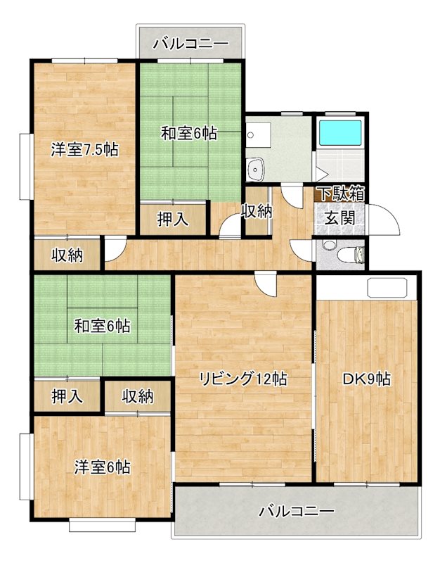 第ニ朋友レジデンス 間取り図