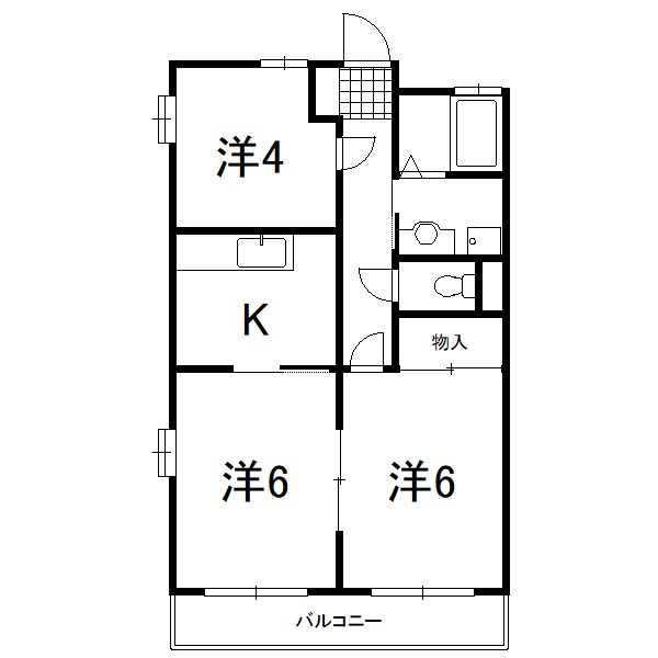 フジコーハイツ 間取り図