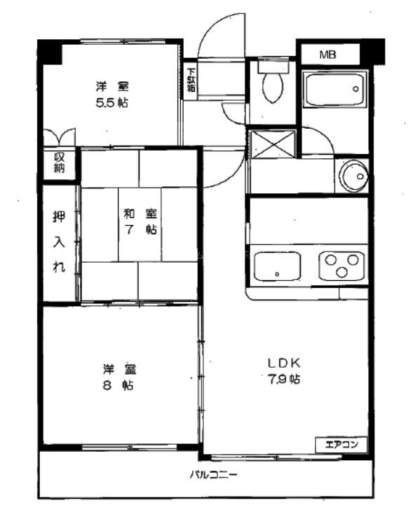 ハートフルライフIWASA 3 間取り図