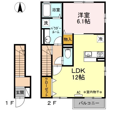 フォンティーヌOZ　Ⅱ 間取り図