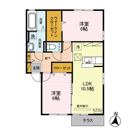 フェリーチェ　B 間取り図