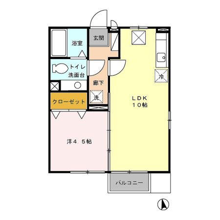 ルミナスハイム２ 間取り図