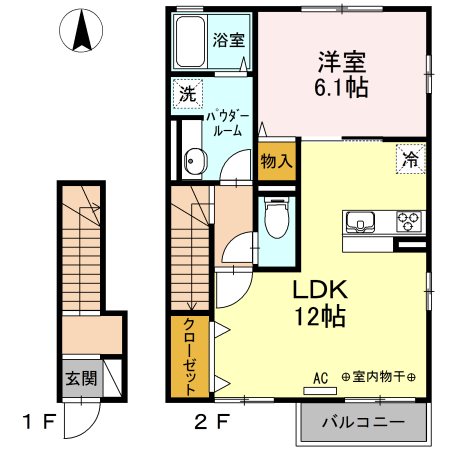 フォンティーヌOZ　Ⅱ 間取り図
