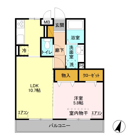 スクエアD 間取り図
