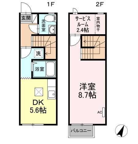 リビオンH&amp;amp;M 間取り図