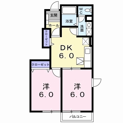 アヴニールメゾンＫⅡ 間取り図