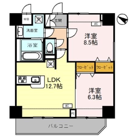 グラン・ルポ高崎 間取り図