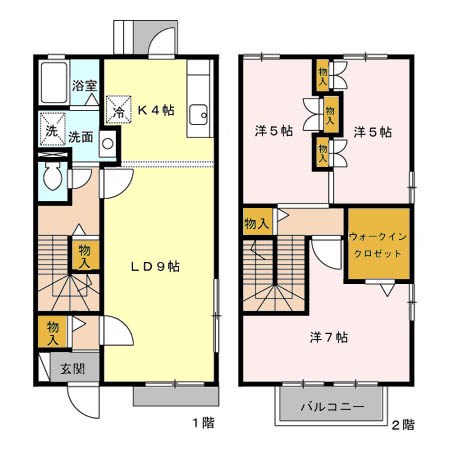 ルシード B 間取り図