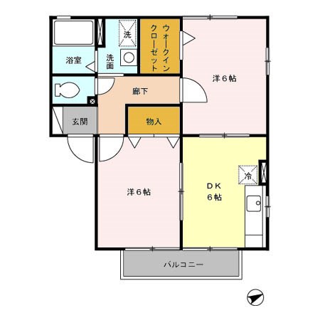 ウィルモアB 間取り図