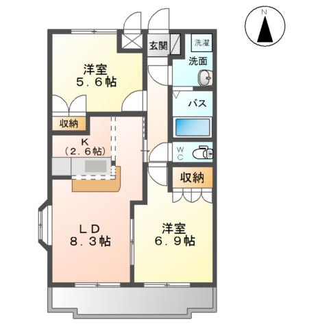 シャンティ 間取り図