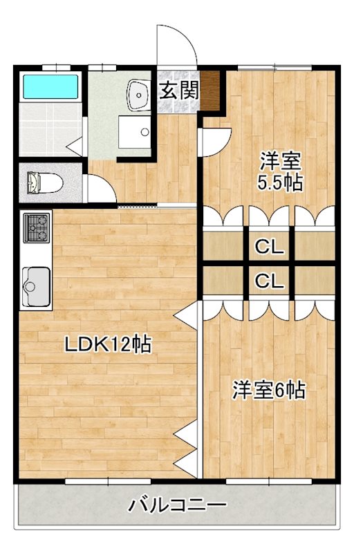 ロビンソンハイツAB 間取り図