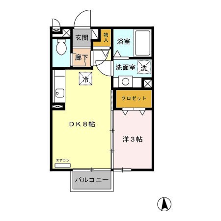 メゾン染谷川 間取り図