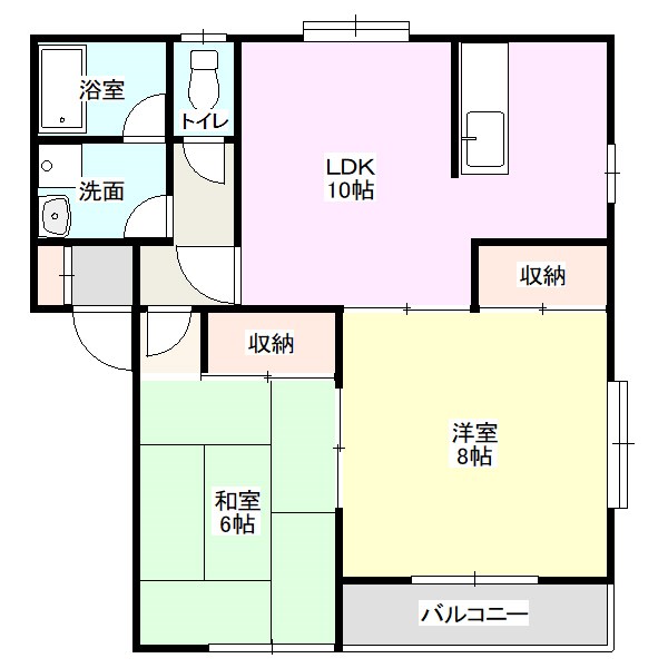 シャルマンヒルAＢ 間取り図