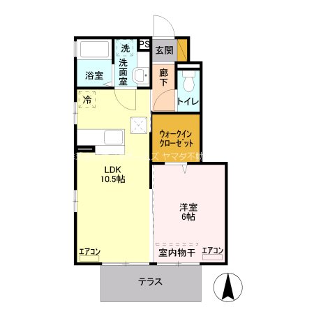 ヴェルフィーユ　D 間取り図