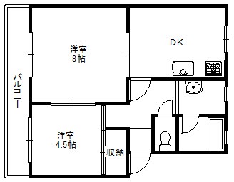 和田橋ハイツ 間取り図