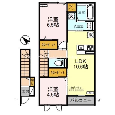 フルール 間取り図