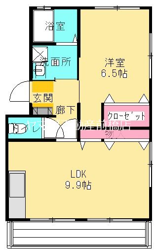 丸田マンションA 間取り図