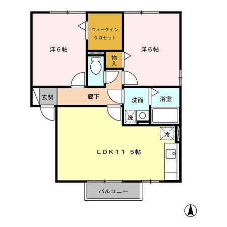 メゾンベール 間取り図