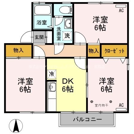 ヴェルフィーユABC 間取り図