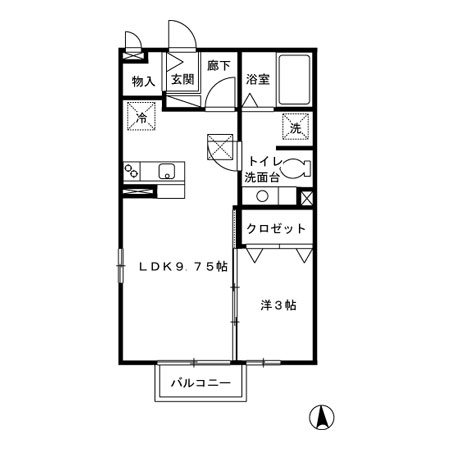 グリーンハイツ 間取り図