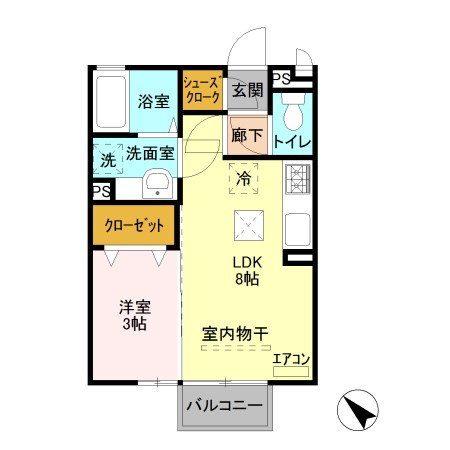 プレシャス前橋 間取り図