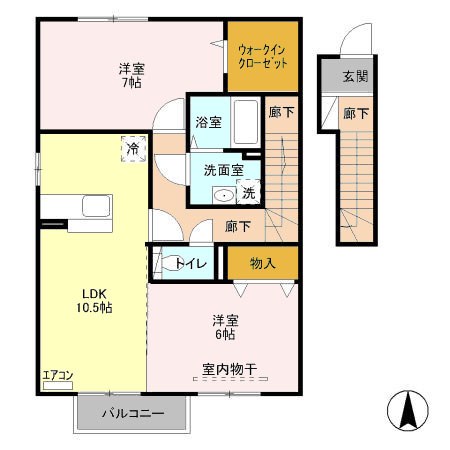 パークビュー元総社弐番館　 間取り図